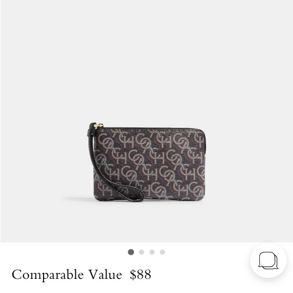 Coach Corner zip wristlet. New in packaging. - Picture 1 of 7